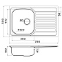 Размеры мойки Omoikiri Kashiogawa 79-IN 4993452