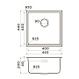 Размеры мойки Omoikiri Tadzava 44-U-I-IN Quadro 4993509