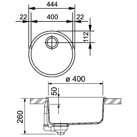 Размеры мойки Franke PMG 610 114.0185.170