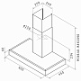 Размеры вытяжки Jet Air Pola P 60 INX