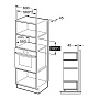 Размеры ниши для встраивания Korting KMI 827 GN