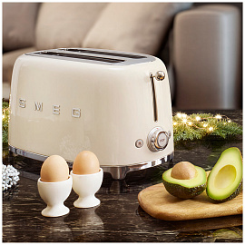 Тостер Smeg TSF01CREU кремовый