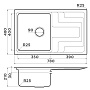 Размеры мойки Omoikiri Mizu 78-IN 4973730