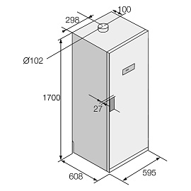Размеры сушильного шкафа Asko DC7774V.W