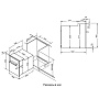 Схема встраивания и размеры Korting OKB 7931 CMX